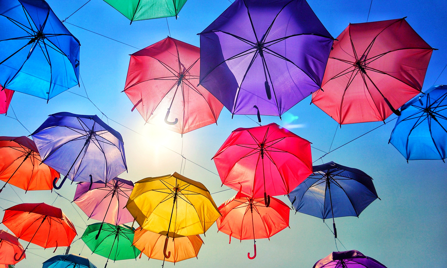 colorful umbrellas